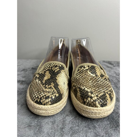 Clark's Azella Theoni Espadrille Brown Snake Slip on Loafer Women's Size 7.5M - Picture 2 of 7